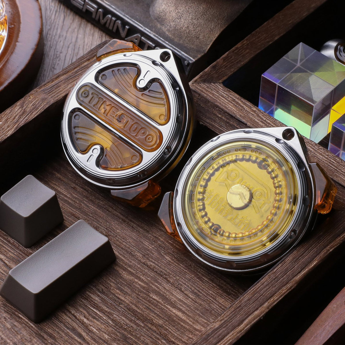 Titanium and PEI composite EDC fidget slider