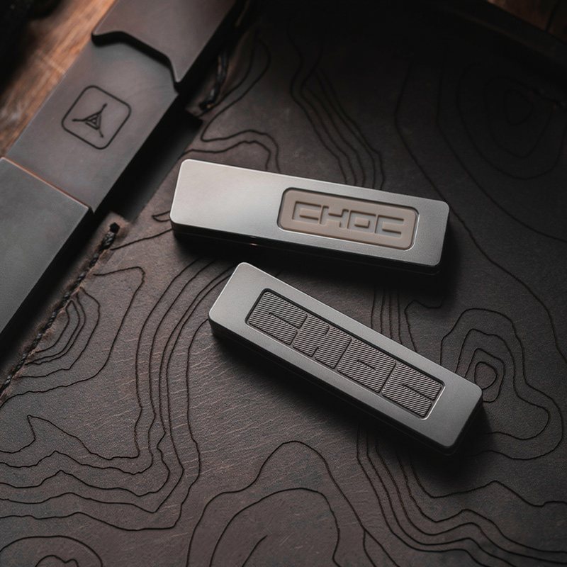 CHOC Mechanical Push Slider - Zirconium, Steel, PEEK and Brass Builds