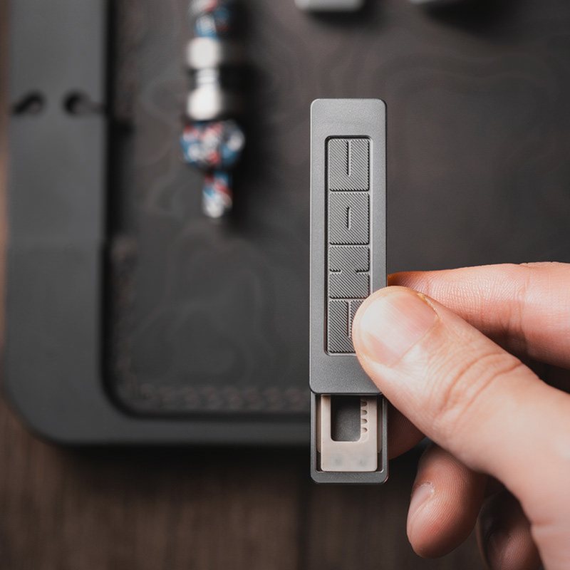 CHOC Mechanical Push Slider - Zirconium, Steel, PEEK and Brass Builds